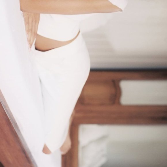 ZARA High-Waisted Slit Midi Skirt - Picture 6 of 6